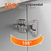 10PCS Topfband 35mm Mittelanschlag mit Dämpfung Schrank Produktbild-Vorschau 4
