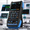 A digital multimeter and oscilloscope is displayed with various screen overlays showing different measurement readings and signal waveforms. Náhled obrázku produktu
