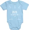 Baby Body Papa du schaffst das kurzarm Babybody Baumwolle Produktbild-Vorschau 1