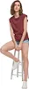 Dames T-shirt Urban Classics Basic, model met getaillede Productafbeelding-voorbeeld 5
