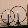 HI 2-tlg. Kerzenhalter-Ring-Set Schwarz Produktbild-Vorschau 3