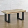 Ensemble de 2 bancs « Makers » 40 x 43 cm Acier Noir Voir les images du produit 5
