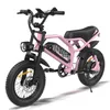 A13 E-Bike MTB Fatbike Rosa 16 Zoll,Kompaktes Produktbild-Vorschau 1