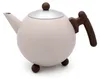 Bredemeijer Bella Ronde teiera 1,2l beige marrone 101016 Anteprima dell’immagine prodotto 1