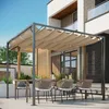 Outsunny Pavillon Pergola, Polyester, Beige, 275x295x238 Produktbild-Vorschau 2