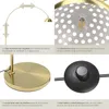 Lampe sur pied ARCUS en acier style rétro, 60W - jaune or Voir les images du produit 4