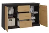 Commode combinée ELBE – chêne artisan / anthracite Voir les images du produit 8