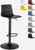 Tabouret de bar de cuisine design avec pied réglable noir Voir les images du produit 6