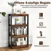 Étagère sur pied COSTWAY en bois avec structure métallique, Voir les images du produit 4
