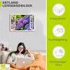ARTland Leinwandbild fensterblick Hortensien im Garten Produktbild-Vorschau 3
