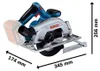 Bosch GKS 185-LI, Drevo, Čierna, Modrá, Šedá, Striedavý, Náhľad obrázku produktu 2