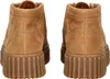 A pair of brown Clarks clogs shown from the back against a white background. Voir les images du produit