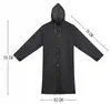 Universelle Regenjacke – Cape-Jacke Mit Kapuze, Schwarz Produktbild-Vorschau 2