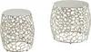 FineBuy Beistelltisch 2er Set Aluminium Silber Design Produktbild-Vorschau 6