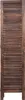 A full-length view of a wooden room divider with slatted panels. Podgląd zdjęcia produktu