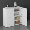 doporro Buffet Commode 100cm Meuble de Rangement Blanc Mat Voir les images du produit 4