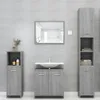 vidaXL Armoire de salle de bain Gris Sonoma 30x30x95 cm Voir les images du produit 3