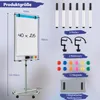 COSTWAY stojak na flipchart 100x65cm, regulowana wysokość Podgląd zdjęcia produktu 7