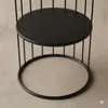 Runder Couchtisch RODA aus Metall, mit Ablage, Ø 52 cm Produktbild-Vorschau 4