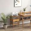 Bambusowy stolik nocny, stolik boczny z 3 półkami i 1 Podgląd zdjęcia produktu 4