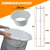 Žlab na suť 12 m | Flexibilní hadice 4 X 3 m, vysoká Náhled obrázku produktu 3