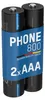 ANSMANN Telefon Akku AAA 800mAh 1,2V, 2 Stück, DECT Produktbild-Vorschau 1