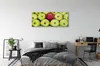 Glasbilder 125x50 Wandkunst Grüne und rote Äpfel Produktbild-Vorschau 3