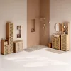 Armoire de salle de bains debout en bambou Voir les images du produit 12