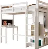 MODFU Hochbett Kinderbett 90x200 cm mit Rausfallschutz, Produktbild-Vorschau 5
