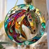 Acryl-Pferde-Sonnenfänger, Buntglas-Effekt, Produktbild-Vorschau 5