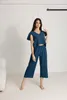 DOLCE SONNO Damenpyjama Chiara – 100% Musselin-Baumwolle – Produktbild-Vorschau 8