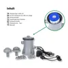 A diagram showing the contents of a filter pump kit for a swimming pool. Produktbild-Vorschau