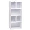 A white, multi-compartment bookshelf is shown against a white background. Produktbild-Vorschau