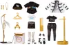 A collection of doll accessories laid out on a white background. Náhled obrázku produktu