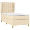 vidaXL Boxspringbett mit Matratze Creme 90x200 cm Stoff -  Produktbild-Vorschau 4