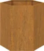 Fioriera arrugginita 40x40x45 cm in acciaio corten Anteprima dell’immagine prodotto 4