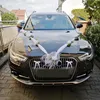 Fesaizwi 50 StüCk Autoschleifen Hochzeit - Weiß Mit Herzen Produktbild-Vorschau 3