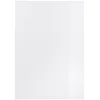 A top-down view of a white grid paper notebook with a translucent white strip on the right side. Voir les images du produit