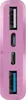 Close-up view of the ports on a pink power bank. Anteprima dell’immagine prodotto