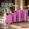 ONBEST Hartschalen Koffer Set | 4-teilig Pink | mit Produktbild-Vorschau 2