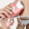 A collage of three images showing a woman using a pink epilator on different body parts. Náhľad obrázku produktu