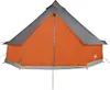 vidaXL Tipi tente familiale 12 personnes Gris et orange Voir les images du produit 4