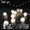 LED Kugellichterkette Acrylkugel Batterie Weihnachtsdeko 10 Produktbild-Vorschau 1