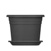 BigDean 3x Blumentopf Untersetzer Ø 49 cm Farbe Anthrazit Produktbild-Vorschau 3
