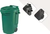 Fahrbarer Abfallbehälter 110L Farbe: grün, Maße: 55x58x81cm Produktbild-Vorschau 7