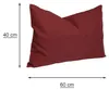 Kissenbezug 40x60 cm bordeaux Struktur Leinenoptik Produktbild-Vorschau 3