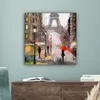 MuchoWow® - Leinwandbilder - Gemälde - Paris - Eiffelturm - Produktbild-Vorschau 4