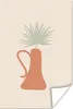 MuchoWow® Poster Pastell - Vase - Pflanze 60x90 cm - Produktbild-Vorschau 1