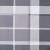 A close-up view of a gray and white plaid fabric pattern. Produktbild-Vorschau