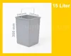 Hailo Inneneimer 1220189 basaltgrau 15 Liter 230 x 220 x Produktbild-Vorschau 9